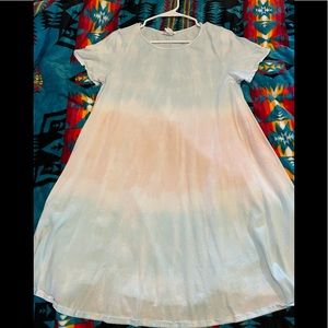 Cotton candy T-shirt dress